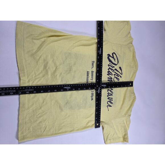Vintage 80s Dreamweaver Play Yellow T Shirt Small - Picture 3 of 3